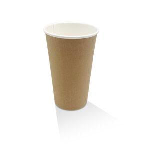 16oz Single Wall Paper Cup Kraft (90mm) 1000pc/ctn