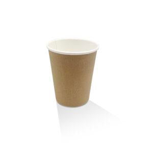 8oz Single Wall Paper Cup (80mm) Kraft 1000pc/ctn