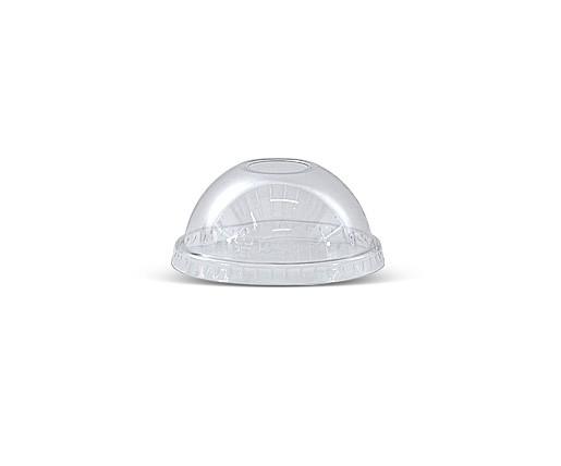 10/12oz PET Dome lid /Die-cut hole (84mm) 1000pc/ctn