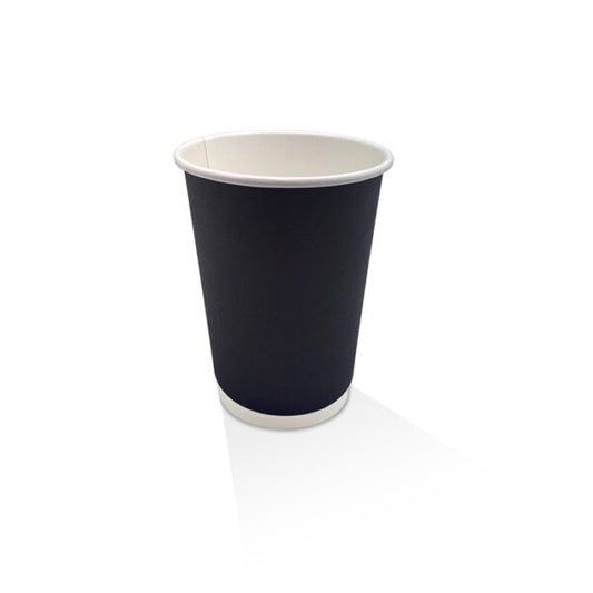 12oz Double Wall Paper Cup Black (90mm) 500pc/ctn