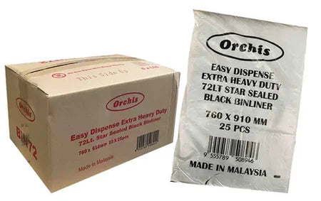 72 Litre Garbage Bin Bags 250pcs/ctn