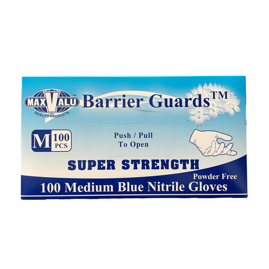 Medium Nitrile Super Strength Gloves BLUE (Powder Free) 1000pcs/Carton