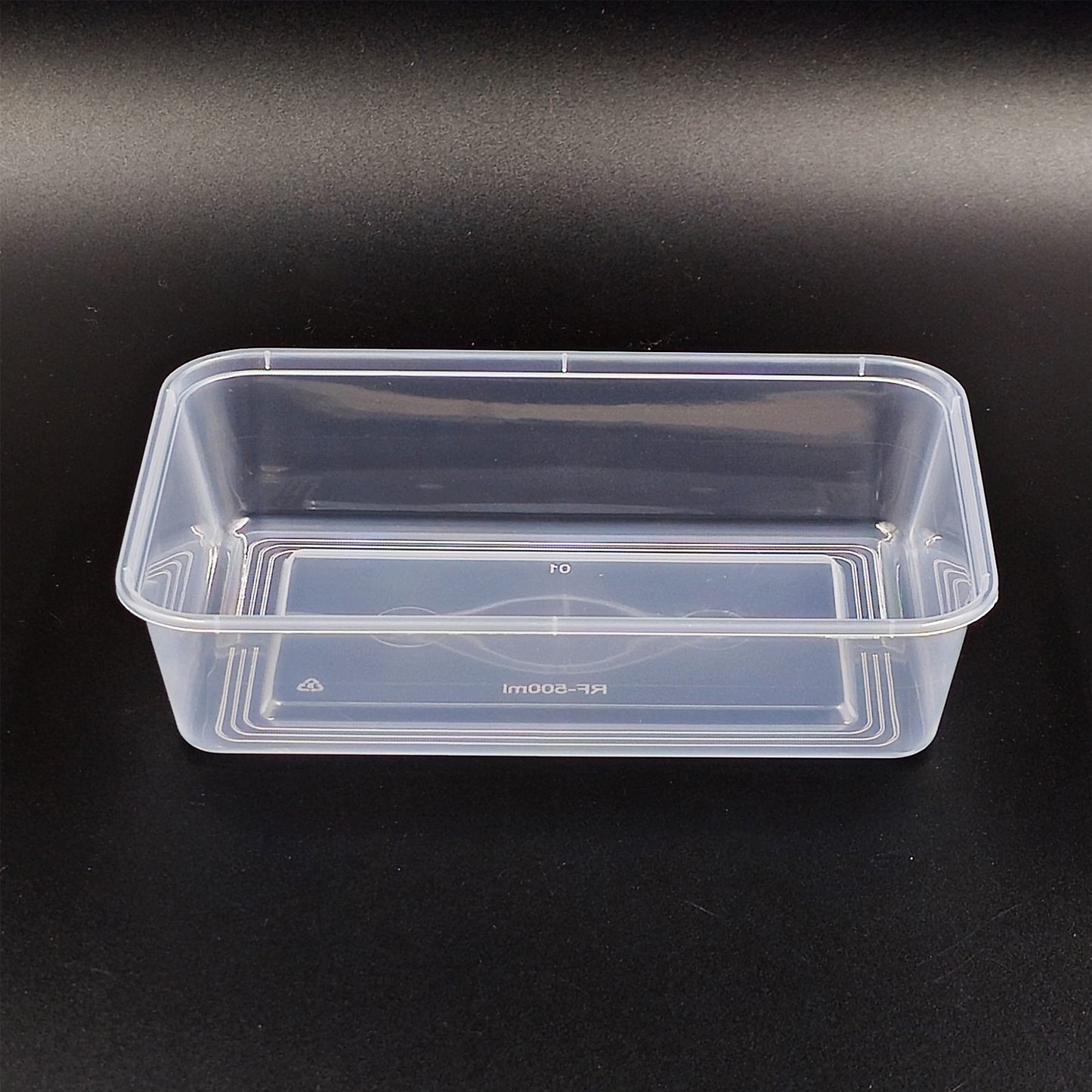 500ml Plastic Takeaway Containers and Lids 50 Pack