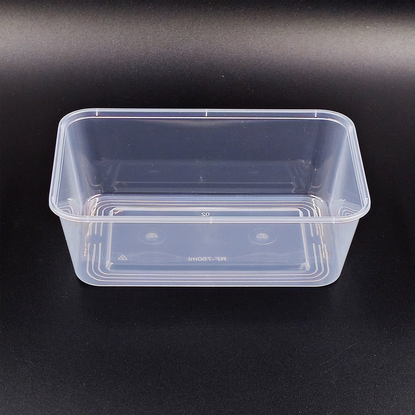 750ml Plastic Takeaway Containers and Lids 50 Pack
