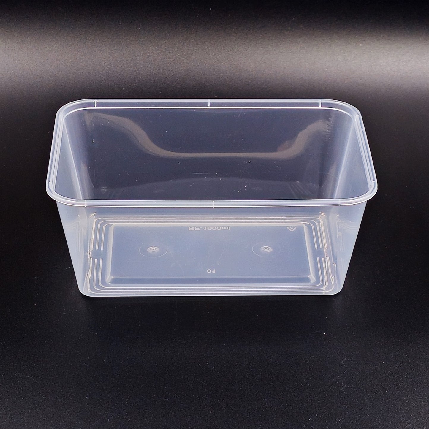 1000ml Plastic Takeaway Containers and Lids 50 Pack