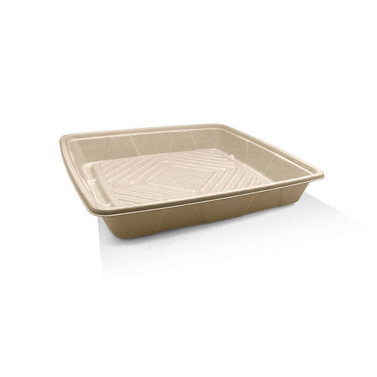 Unbleached Sugarcane Platter 12″ 100pc/Ctn