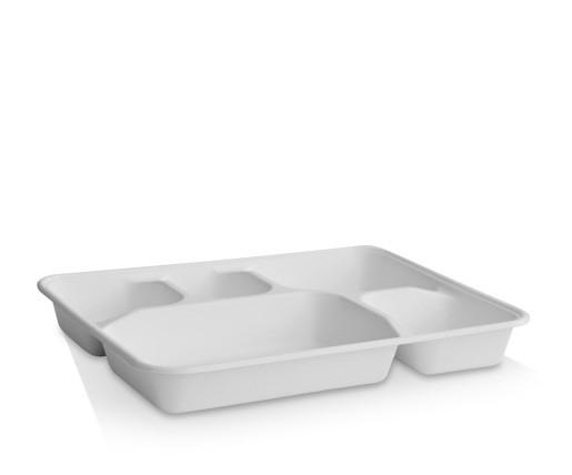 5 Compartment Deep Meal Tray 400pc/ctn