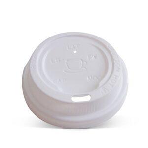 PET Lid White - 6/8/10 Oz (80mm) 1000pc/ctn