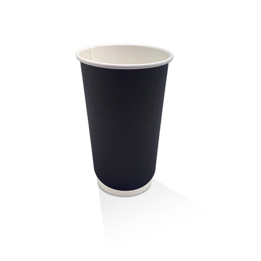 16oz Double Wall Paper Cup Black (90mm) 500pc/ctn