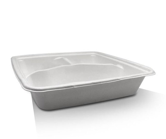 9″ 3CP Deep Meal Tray 200pc/ctn