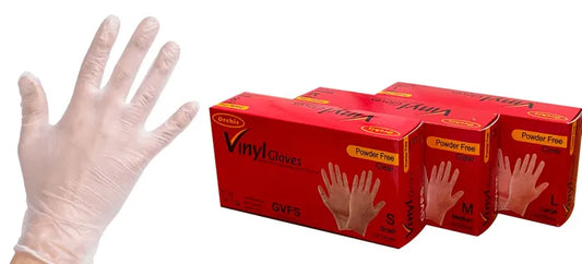 Large Vinyl Gloves (Powder Free) 1000pcs/Carton