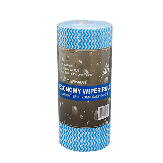 Wiper Roll Blue Economy General Purpose 4 Rolls/Ctn