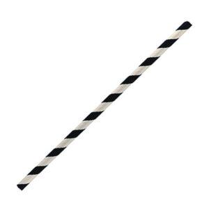 Paper Straw Regular-Black Stripe 2500pc/ctn